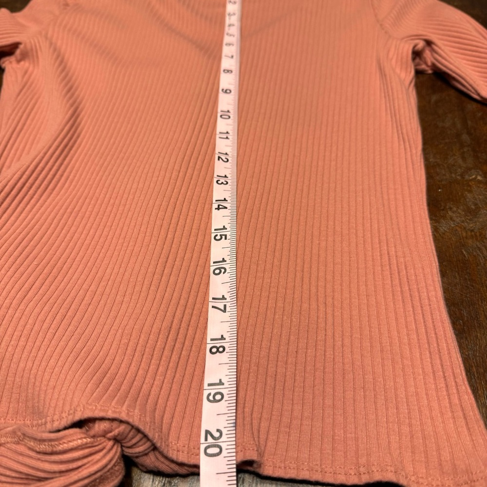 Hollister‎ Henley Button Down V-Neck Long Sleeve Shirt Medium Mauve Pink - Picture 10 of 12